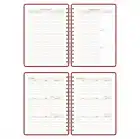 2025-2026 A5 Akademik Ajanda Spiralli Vegan Deri Kapak 16 Aylık - Bordo