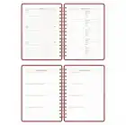 2025-2026 A5 Akademik Ajanda Spiralli Vegan Deri Kapak 16 Aylık - Bordo