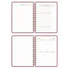 2025-2026 A5 Akademik Ajanda Spiralli Vegan Deri Kapak 16 Aylık - Bordo