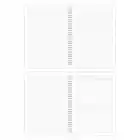 A4 Spiralli Karton Kapak 2’li Set Kareli Ders Programlı Not Okul Defteri - Mistik Serisi Baykuş ve Geyik