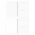 A4 Spiralli Karton Kapak 2’li Set Kareli Ders Programlı Not Okul Defteri - Pastel Serisi