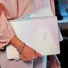 A4 Spiralli Karton Kapak 2’li Set Kareli Ders Programlı Not Okul Defteri - Pastel Serisi