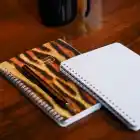 A5 Spiralli Karton Kapak 2li Set Kareli Ders Programlı Not Okul Defteri - Ceylan, Kaplan