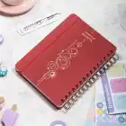 A5 Süresiz Haftalık Planlayıcı Spiralli Kumaş Kapak - Kırmızı