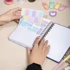 A5 Süresiz Haftalık Planlayıcı Spiralli Kumaş Kapak - Mavi