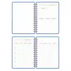 A5 Süresiz Haftalık Planlayıcı Spiralli Kumaş Kapak - Mavi