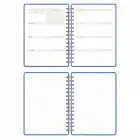 A5 Süresiz Haftalık Planlayıcı Spiralli Kumaş Kapak - Mavi