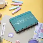 A5 Süresiz Haftalık Planlayıcı Spiralli Kumaş Kapak - Turkuaz