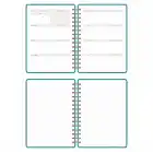 A5 Süresiz Haftalık Planlayıcı Spiralli Kumaş Kapak - Turkuaz