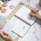 A5 Süresiz Haftalık Planlayıcı Spiralli Kumaş Kapak - Haki