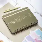 A5 Süresiz Haftalık Planlayıcı Spiralli Kumaş Kapak - Haki