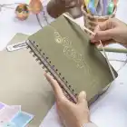 A5 Süresiz Haftalık Planlayıcı Spiralli Kumaş Kapak - Haki