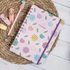 A5 Süresiz Haftalık Planlayıcı Spiralli Kuşe Kapak - Çiçek Bahçesi