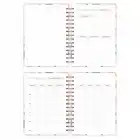 A5 Süresiz Haftalık Planlayıcı Spiralli Kuşe Kapak - Çiçek Bahçesi