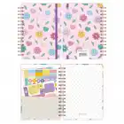 A5 Süresiz Haftalık Planlayıcı Spiralli Kuşe Kapak - Çiçek Bahçesi