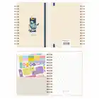 A5 Süresiz Haftalık Planlayıcı Spiralli Kuşe Kapak - Krem Deniz