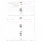 A5 Süresiz Haftalık Planlayıcı Spiralli Kuşe Kapak - Pembe Çizgili