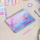 A5 Süresiz Haftalık Planlayıcı Spiralli Kuşe Kapak - Renklerin Dansı