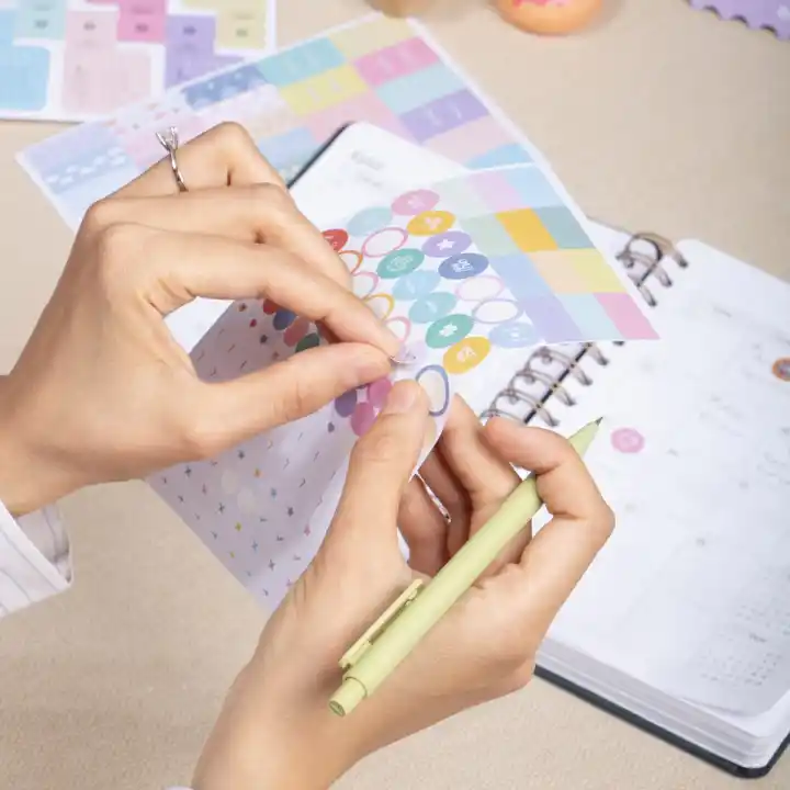 12li Öğretmenler Günü Akademik Ajanda Hediye Seti - 15x21 cm - Kumaş ve Vegan Deri