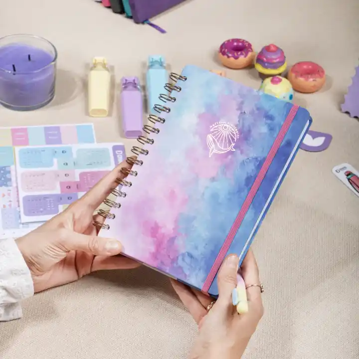 12li Tarihsiz Planlayıcı Ajanda Yılbaşı Hediye Seti - 15x21 cm - Kuşe Kapak