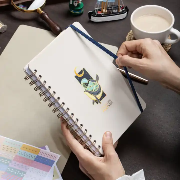 12li Tarihsiz Planlayıcı Ajanda Yılbaşı Hediye Seti - 15x21 cm - Kuşe Kapak