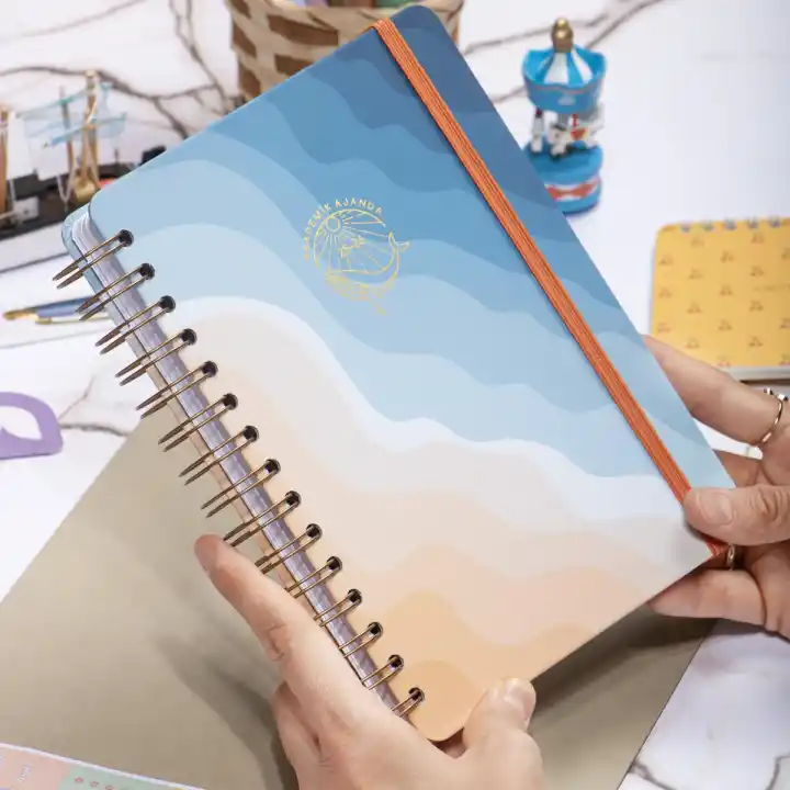 12li Akademik Ajanda Yılbaşı Hediye Seti - 15x21 cm - Kuşe Kapak