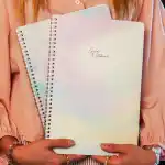 A4 Spiralli Karton Kapak 2’li Set Kareli Ders Programlı Not Okul Defteri - Pastel Serisi