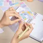 12li Öğretmenler Günü Akademik Ajanda Hediye Seti - 15x21 cm - Kumaş ve Vegan Deri