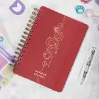 12li Tarihsiz Planlayıcı Ajanda Yılbaşı Hediye Seti - 15x21 cm - Kumaş Kapak