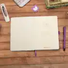 13,5x20 cm Mor Çiçekli Sert Kapak Noktalı Tarihsiz Dikişli Not Okul Defteri