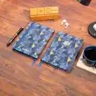 13,5x20 cm Mozaik Sert Kapak Noktalı Tarihsiz Dikişli Not Okul Defteri