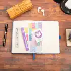 13,5x20 cm Mozaik Sert Kapak Noktalı Tarihsiz Dikişli Not Okul Defteri