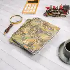 16,5x20 cm Şehir Sert Kapak Noktalı Tarihsiz Spiralli Not Okul Defteri