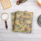 16,5x20 cm Şehir Sert Kapak Noktalı Tarihsiz Spiralli Not Okul Defteri