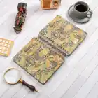 16,5x20 cm Şehir Sert Kapak Noktalı Tarihsiz Spiralli Not Okul Defteri