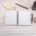 16,5x20 cm Van Gogh Sert Kapak Noktalı Tarihsiz Spiralli Not Okul Defteri