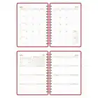 2025-2026 A5 Akademik Ajanda Spiralli Kumaş Kapak 16 Aylık - Kırmızı