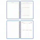 2025-2026 A5 Akademik Ajanda Spiralli Kumaş Kapak 16 Aylık - Mavi