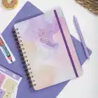 2025-2026 A5 Akademik Ajanda Spiralli Kuşe Kapak 16 Aylık - Renklerin Dansı