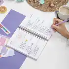 2025-2026 A5 Akademik Ajanda Spiralli Kuşe Kapak 16 Aylık - Renklerin Dansı