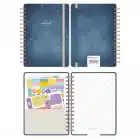 2025-2026 A5 Akademik Ajanda Spiralli Kuşe Kapak 16 Aylık - Yıldızlı Gökyüzü
