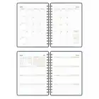 2025-2026 A5 Akademik Ajanda Spiralli Vegan Deri Kapak 16 Aylık - Antrasit