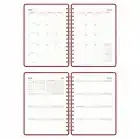 2025-2026 A5 Akademik Ajanda Spiralli Vegan Deri Kapak 16 Aylık - Bordo