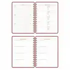 2025-2026 A5 Akademik Ajanda Spiralli Vegan Deri Kapak 16 Aylık - Bordo