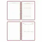 2025-2026 A5 Akademik Ajanda Spiralli Vegan Deri Kapak 16 Aylık - Bordo