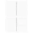 A4 Spiralli Karton Kapak 2’li Set Kareli Ders Programlı Not Okul Defteri - Mistik Serisi Baykuş ve Geyik