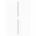 A5 Spiralli Karton Kapak 2li Set Kareli Ders Programlı Not Okul Defteri - Galaksi Serisi Vol. 2