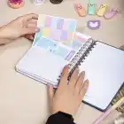 A5 Süresiz Haftalık Planlayıcı Spiralli Kumaş Kapak - Mavi