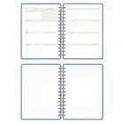 A5 Süresiz Haftalık Planlayıcı Spiralli Kumaş Kapak - Mavi