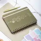 A5 Süresiz Haftalık Planlayıcı Spiralli Kumaş Kapak - Haki